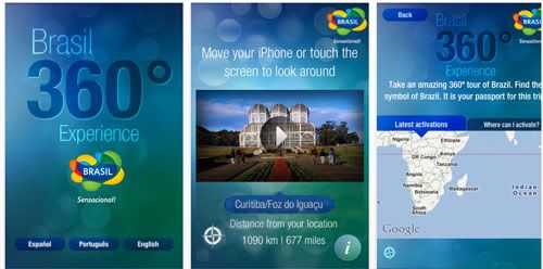 aplicación Brasil 360º para iOS aplicación Brasil 360º para iOS
