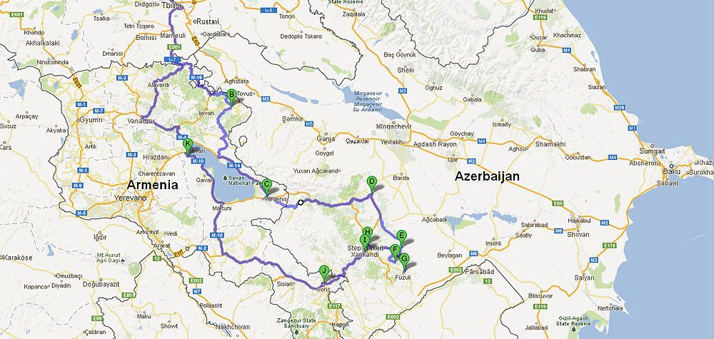 Безбашенная поездка на машине из Грузии в Армению и Нагорный Карабах, часть первая - Армения 