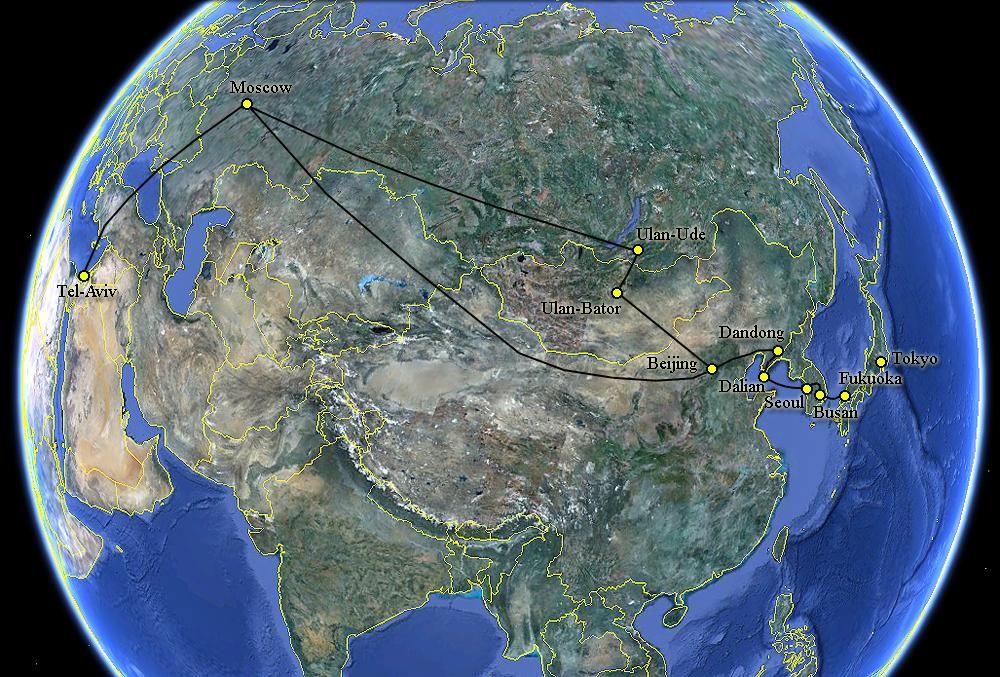 Планы на март 2013: Китай, Корея, Япония, Монголия 