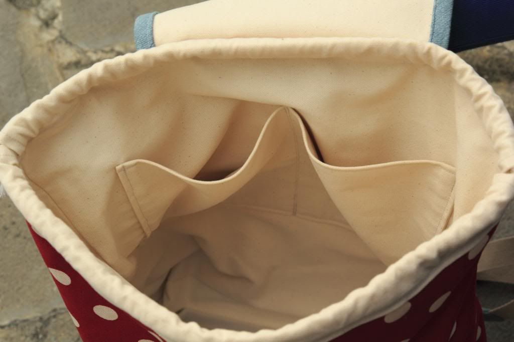 Nippon No. 8 canvas limit shall - (! Promotional 75% discount) Strawberry Sweetheart / rear beam port backpack / shoulder bag - Drawstring Bags - Other Materials Red