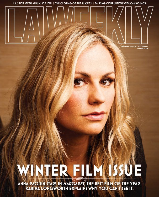 Anna Paquin appears on the cover of LA Weekly Magazine dated December 2529 