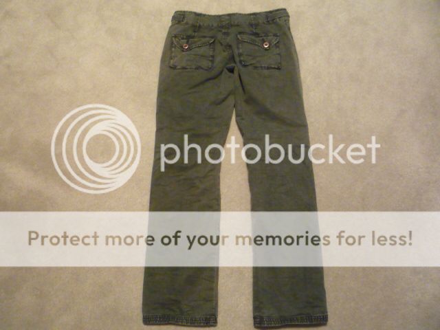 FREE PEOPLE Low Rise Cargo Cotton Pants ~ Flap Pocket ~ sz 2 x 30.5 