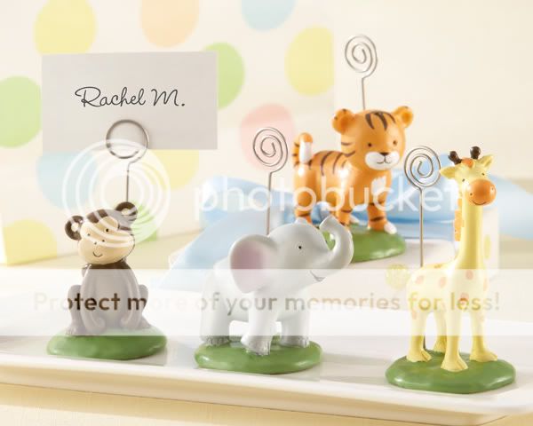 Born To Be Wild Animal Place Card Photo Holders Baby Shower Birthday 